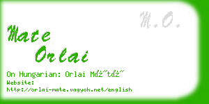 mate orlai business card